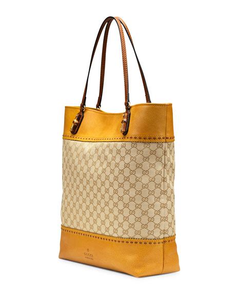 Gucci Laidback Crafty Original GG Canvas Tote 